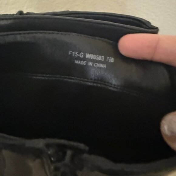 Cole Haan Women's Brennan Riding Boot - Extended Calf Black Leather - Picture 3 of 3